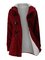 Women Horn Button Cotton Fleece Hooded Duffle Coat